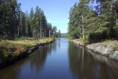 der Kanal zwischen Vätern- und Vänernsee ist idyllischer